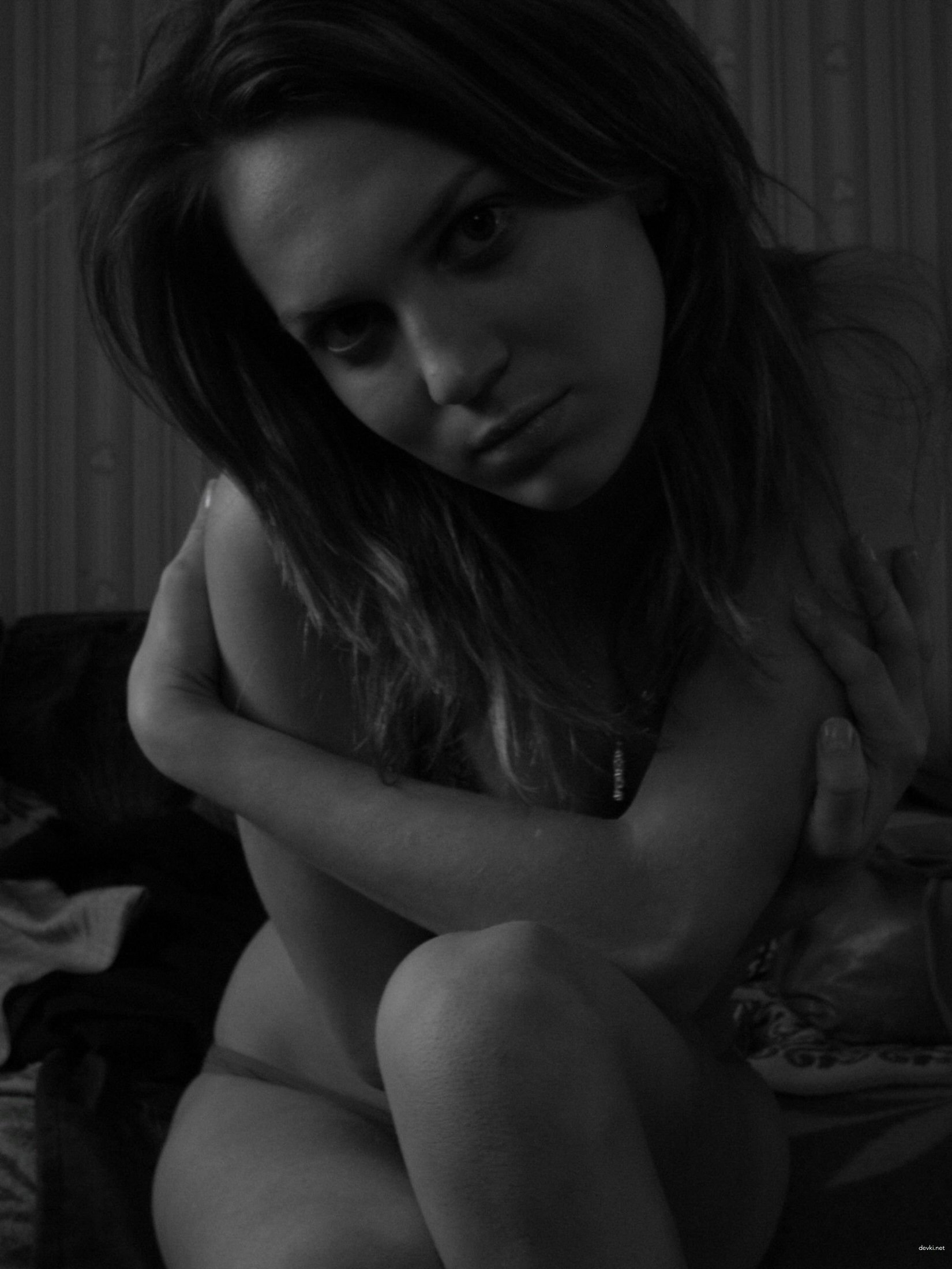 Шатенка дня: home made